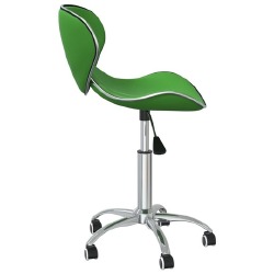 Pasukamos valgomojo kėdės, 4vnt., žalios spalvos, dirbtinė oda - Pusbario kėdės