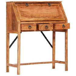 Rašomasis stalas, 90x40x107cm, akacijos medienos masyvas - Darbo stalai