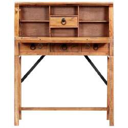 Rašomasis stalas, 90x40x107cm, akacijos medienos masyvas - Darbo stalai