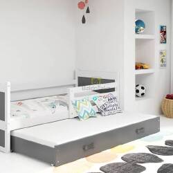RICO (balta) bms dvivietė vaikiška lova + čiužiniai - Lovos