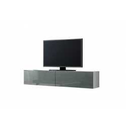 RTV komoda VIGO GREY A VG4 140 balta / blizgi pilka