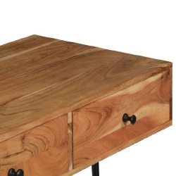 Sieninis stalas, 90x40x170 cm, akacijos medienos masyvas - Lentynos