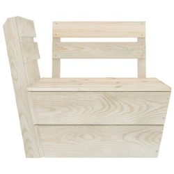 Sodo baldų komplektas iš palečių, 10 dalių, impregnuota eglės mediena - Lauko baldų komplektai