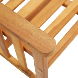 Sodo kėdės su arbatos staliuku ir pagalvėlėmis, aliejuota akacija - Lauko baldų komplektai