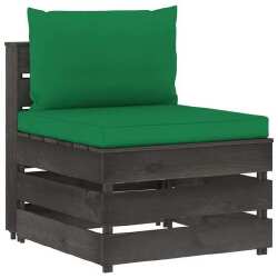 Sodo komplektas su pagalvėlėmis, 9 dalių,/impregnuota mediena/ - Lauko baldų komplektai