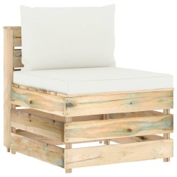 Sodo komplektas su pagalvėlėmis, impregnuota mediena, 6 dalių - Lauko baldų komplektai