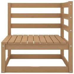 Sodo poilsio baldų komplektas (5 dalių, medaus rudas) - Lauko baldų komplektai