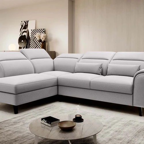 Moderni kampinė sofa EL3928 su mediniu karkasu