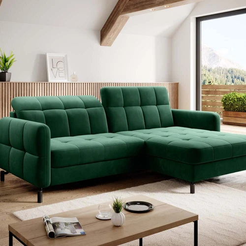 Elegantiška ir šiuolaikiška sofa su talpia daiktadėže