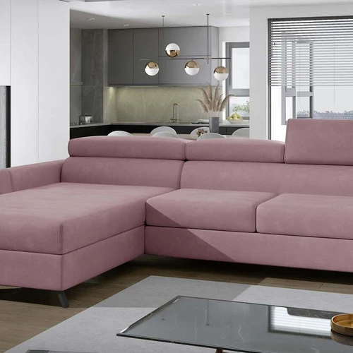 Daugiafunkcė kampinė sofa EL7306 su delfinų mechanizmu ir patalynės skyriumi