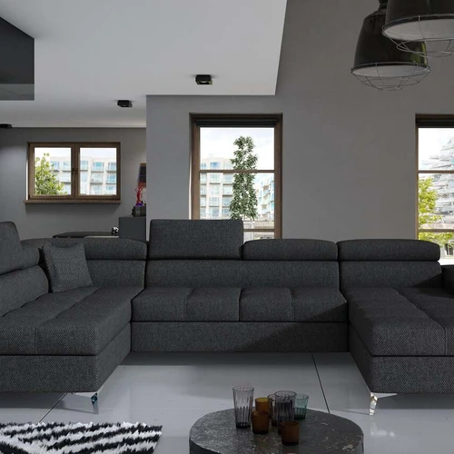 Individuali kampinė sofa EL9086 iš raštų knygelės audinių