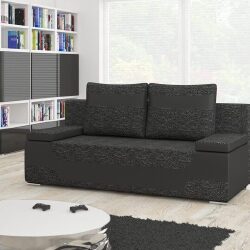 Sofa lova EL1186, juoda