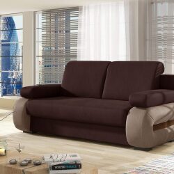 Sofa lova EL1191, tamsiai ruda