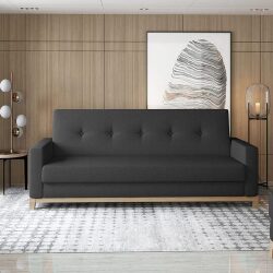 Sofa lova EL1482, juoda