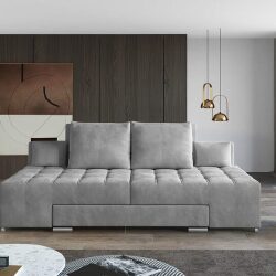 Sofa lova EL1524, pilkas audinys