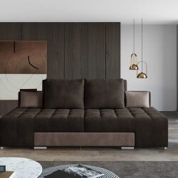 Sofa lova EL1524, rudas aksomas