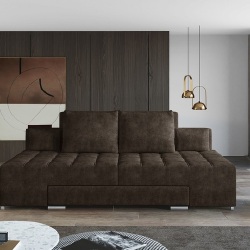 Sofa lova EL1524, tamsiai ruda