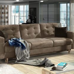 Sofa lova EL1628 3F, ruda