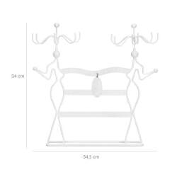 Stilingas papuošalų stovas JDS78W, baltas - Kita