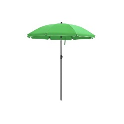 Sulankstomas paplūdimio skėtis Ø 160 cm, žalios spalvos