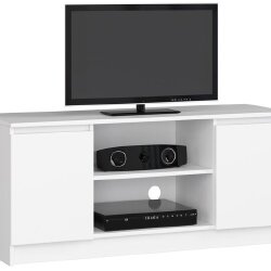 TV staliukas RTV K120, baltos spalvos