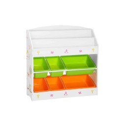 Vaikiška lentyna, oranžinės / žalios spalvos - Žaislų dėžės