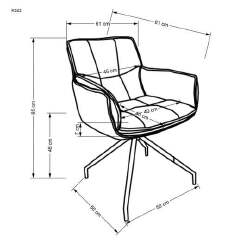 Valgomojo kėdė HA3016 - Kėdės