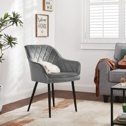 Valgomojo kėdė, šviesiai pilkos spalvos - Kėdės