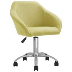 Valgomojo kėdė, žalios spalvos, audinys, pasukama 
