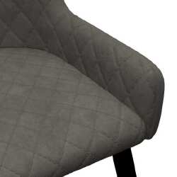 VidaXL Valgomojo kėdės (2 vnt, pilkos sp.) - Kėdės